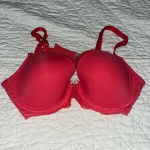 Victoria's Secret Lined Demi Red Bra Size 34C Like New